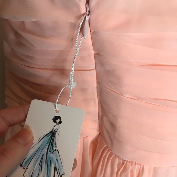Strapless Pleated Bridesmaid Dress - Picture 4 of 11